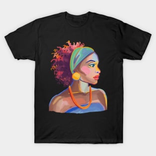 Cute Afro Women T-Shirt